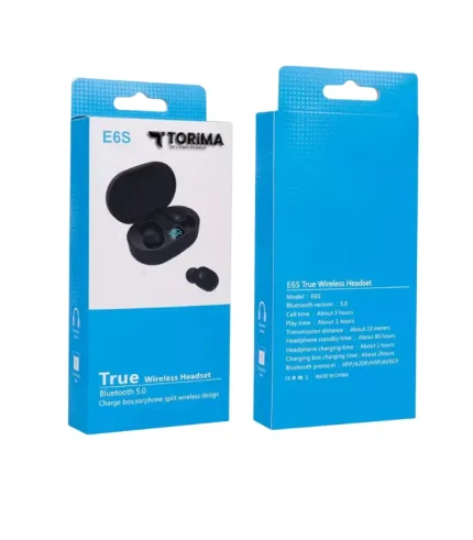 torima e6s bluetooth kulaklık şarj göstergeli tws kablosuz kulak içi mikrofonlu