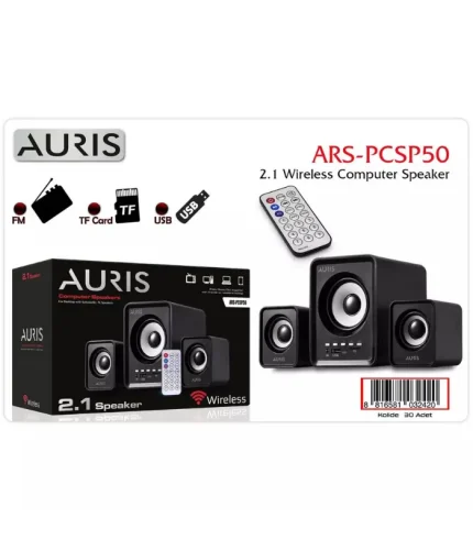 auris ars pcsp50 2+1 bluetooth hoparlör bilgisayar ses sistemi güçlü bas subwoofer