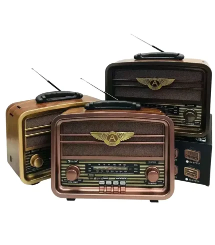 golon rx-bt939 nostaljik radyo bluetooth usb sd fm şarjlı led retro hoparlör