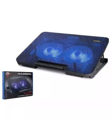 hadron hdx4252 laptop sogutucu 2 fan ledli siyah notebook sogutucu stand