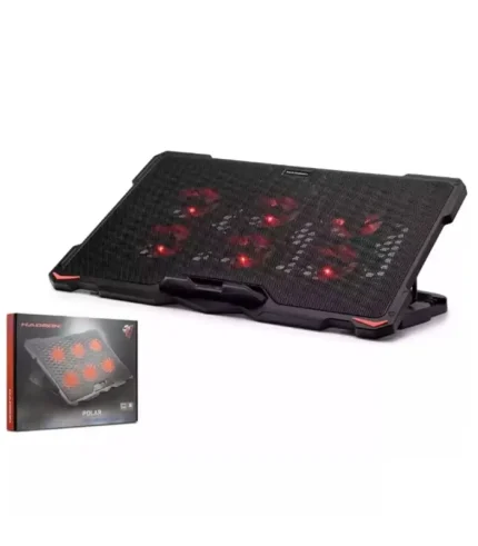 hadron hdx4255 laptop sogutucu 6 fan ledli siyah notebook cooling pad