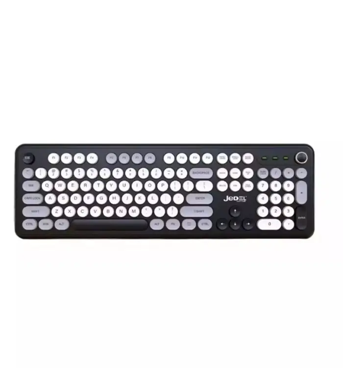 jedel wkb104 gri bluetooth kablosuz klavye yumuşak tuş türkçe q kompakt klavye