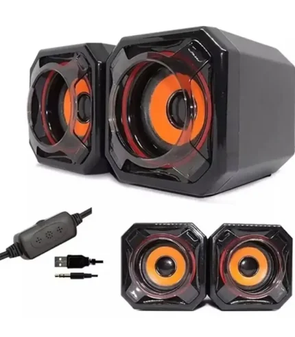 jedel a8 1+1 usb hoparlör 3.5mm jack bilgisayar speaker masaüstü güçlü ses sistemi