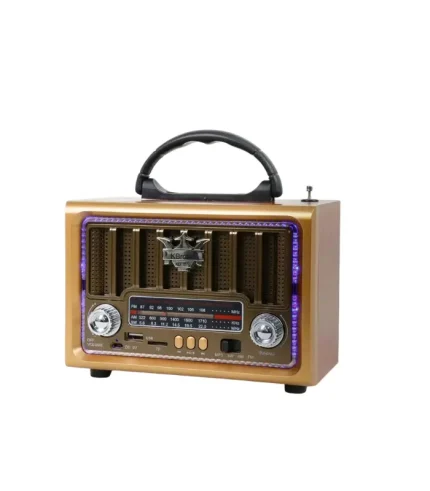 ktf-2016 ışıklı nostaljik radyo bluetooth usb sd fm ledli retro müzik kutusu