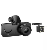 katjmer kt dc001 wifi araç içi kamera 3 kameralı full hd ön arka iç kayıt telefon uygulaması dashcam