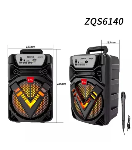 zqs6140 6.5 inç bluetooth hoparlör usb sd taşınabilir müzik kutusu kablosuz speaker
