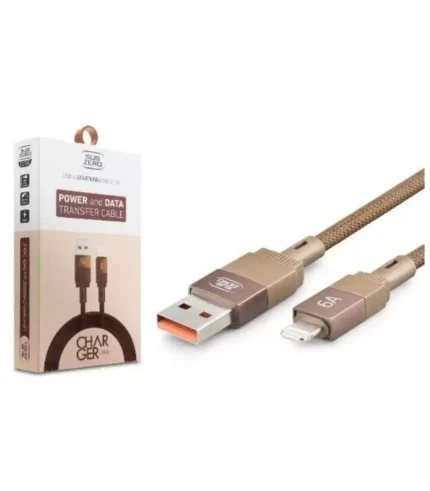 Subzero CL165 Lightning 6A hızlı şarj kablosu metal başlık hasır örgü 1 metre