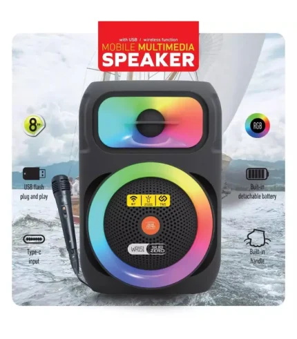 subzero wr151 rgb bluetooth hoparlör tws mikrofonlu usb sd müzik kutusu taşınabilir