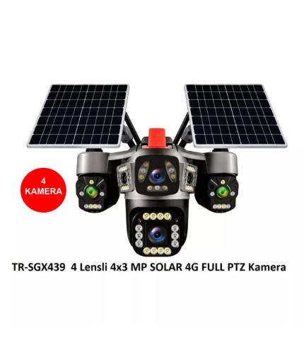 trio tr sgx439 4 kameralı 4x3mp 4g solar full ptz motorize sim kartlı güvenlik kamerası dış mekan