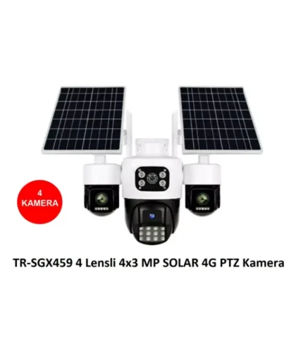 trio tr sgx459 4 kameralı 4x3mp 4g solar ptz sim kartlı güvenlik kamerası dış mekan ip kamera