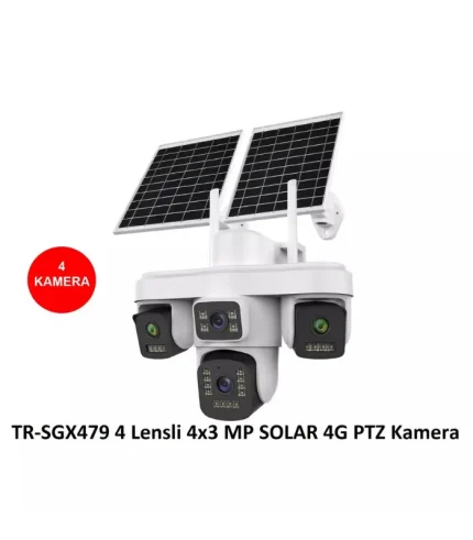 trio tr sgx479 4 kameralı 4x3mp 4g solar ptz sim kartlı güvenlik kamerası dış mekan ip kamera