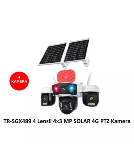 trio tr sgx489 4 kameralı 4x3mp 4g solar ptz sim kartlı güvenlik kamerası dış mekan ip kamera