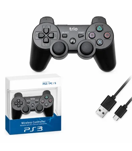 trio tr903 kablosuz oyun kolu ps3 doubleshock titreşimli gamepad bluetooth