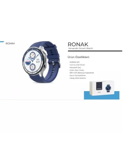 venandin smrnk 001 ronak akıllı saat bluetooth arama spor sağlık takip smartwatch