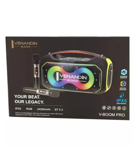 venandin v-boom pro bluetooth hoparlör ekstra bass taşınabilir güçlü ses kablosuz speaker