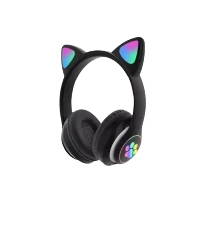 yk design stn28 kedi kulaklı bluetooth kulaklık led ışıklı kulaküstü kablosuz